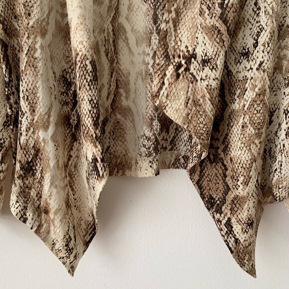 NWT Lumie Snake-Print Open-Front Jacket S - Picture 5 of 8